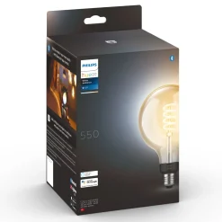 Philips Hue Filament G125 E27 Smart LED-pære 550 lm