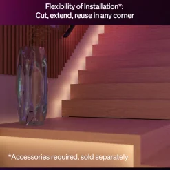 Philips Hue Flux LED-strip - Smart RGBW belysning til indendørs brug - 4 m