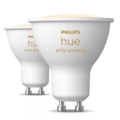 Philips Hue Hvid Ambiance Smart LED-pære GU10 400 lm - 2-pak