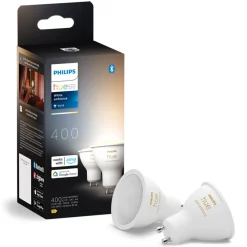 Philips Hue Hvid Ambiance Smart LED-pære GU10 400 lm - 2-pak