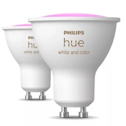 Philips Hue Hvid og farve ambiance smart LED-pære GU10 400 lm - 2-pak