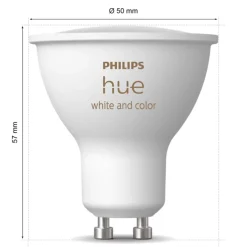 Philips Hue Hvid og farve ambiance smart LED-pære GU10 400 lm - 2-pak