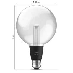 Philips Hue Lightguide G125 E27 smart LED-pære glob 500 lm