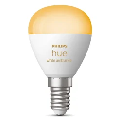 Philips Hue Luster Kuglelampe White Ambiance E14 470 lm