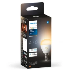 Philips Hue Luster Kuglelampe White Ambiance E14 470 lm
