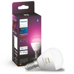 Philips Hue Luster Kuglelampe White and Color Ambiance E14 470 lm