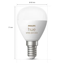 Philips Hue Luster Kuglelampe White and Color Ambiance E14 470 lm