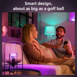 Philips Hue Luster Kuglelampe White and Color Ambiance E14 470 lm 2-pakke