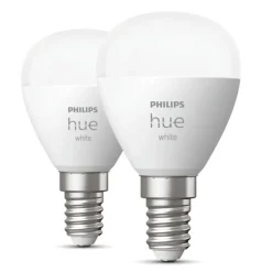 Philips Hue Luster Smart LED-pære E14 470 lm - 2-pak