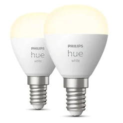 Philips Hue Luster Smart LED-pære E14 470 lm - 2-pak