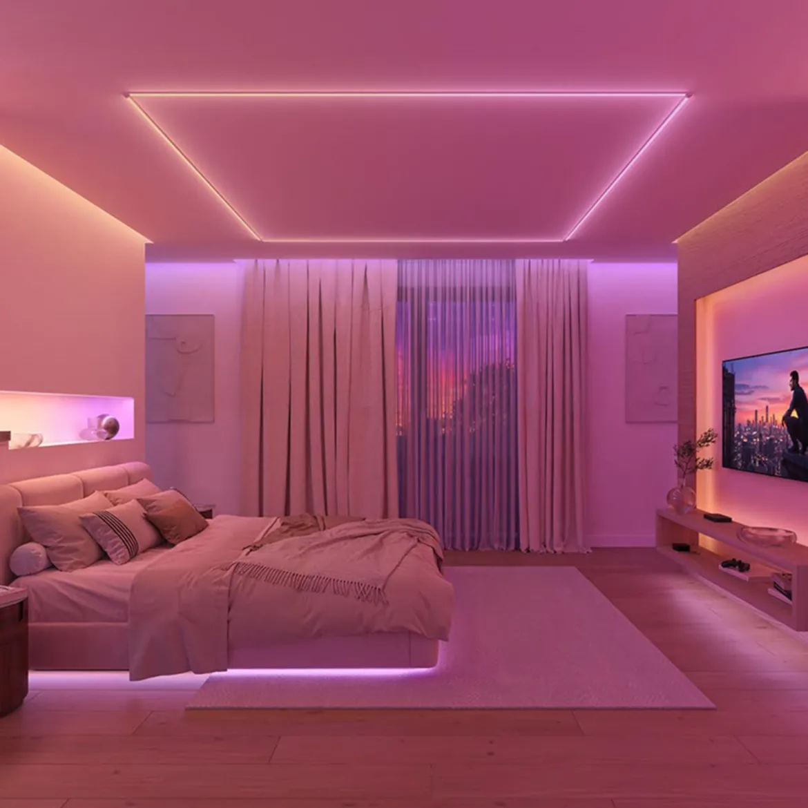 Philips Hue OmniGlow smart lyslist med fuld farveskala