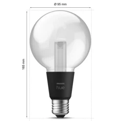 Philips Hue RGB G95 Smart LED-pære E27 500 lm
