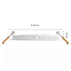 Philips Hue Slank indbygget belysning Ø170 mm - Hvid