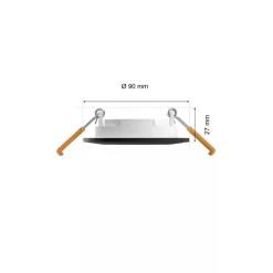 Philips Hue Slank indbygget belysning Ø90 mm - Sort
