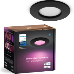 Philips Hue Slank indbygget belysning Ø90 mm - Sort