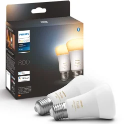 Philips Hue white ambience E27 Smart LED-pære 800 lm 2-pak