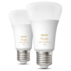 Philips Hue white ambience E27 Smart LED-pære 800 lm 2-pak