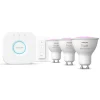 Philips Hue White and Color Ambiance 3x GU10 Smart Startpakke