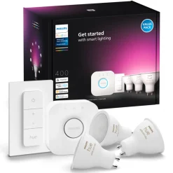 Philips Hue White and Color Ambiance 3x GU10 Smart Startpakke