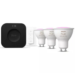 Philips Hue White & Color Ambiance GU10 - Startpakke med Bridge Pro