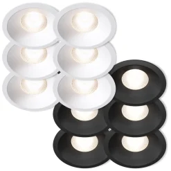 Plejd Downlight Deep DWN-02 6-pack - Sort
