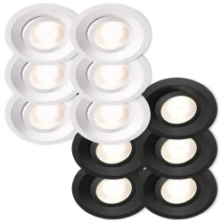 Plejd Downlight Tilt DWN-01 6-pak - Sort