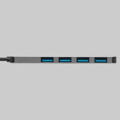 Plexgear CB223 USB-A-hub med USB-C-forbindelse 4-vejs
