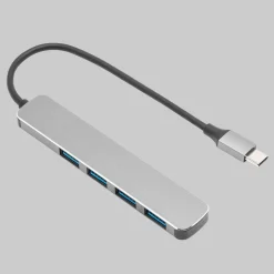 Plexgear CB223 USB-A-hub med USB-C-forbindelse 4-vejs