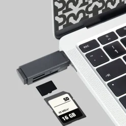 Plexgear Hukommelseskortlæser med OTG til SD og Micro-SD