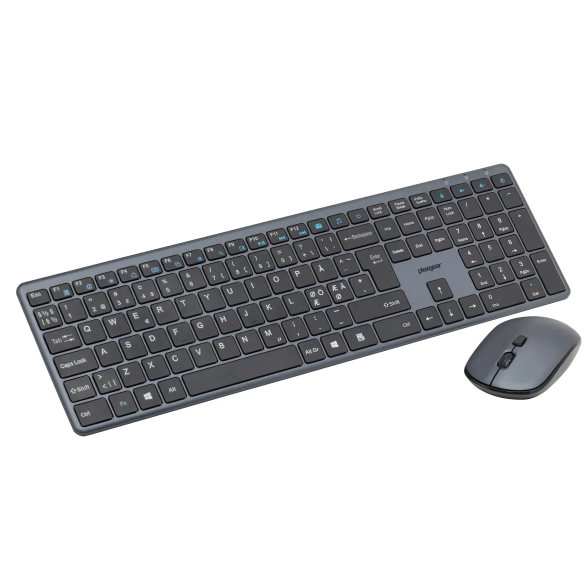 Plexgear KM-Silent Trådløst tastatur og mus
