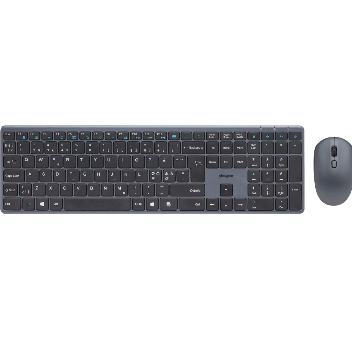 Plexgear KM-Silent Trådløst tastatur og mus