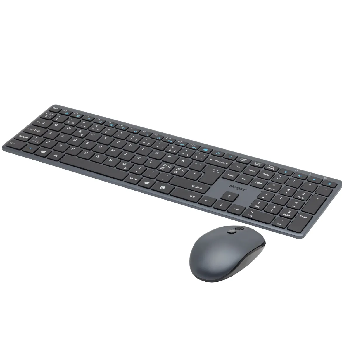 Plexgear KM-Silent Trådløst tastatur og mus