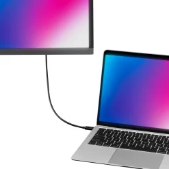 Plexgear Thunderbolt 4 USB-C-kabel 70 cm - Sort
