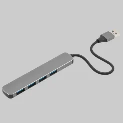 Plexgear USB-A-hub med 4-vejs USB-A-forbindelse