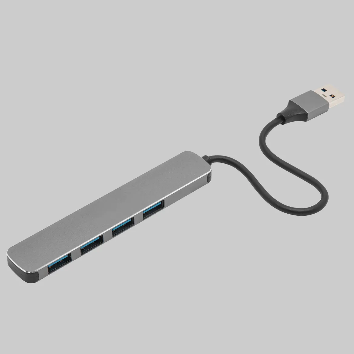 Plexgear USB-A-hub med 4-vejs USB-A-forbindelse