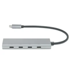 Plexgear USB-C-hub med 4 porte