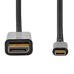 Plexgear USB-C-kabel til DisplayPort - 2 m