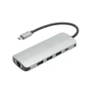Plexgear USB-C Multiadapter - 100 W Passthrough - 5 porte