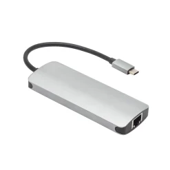 Plexgear USB-C Multiadapter - 100 W Passthrough - 5 porte