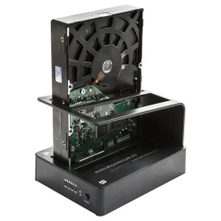 Plexgear USB 5 Gb/s dockingstation med diskkloning
