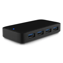 Plexgear USB 5 Gb/s-hub med strømforsyning 4-vejs