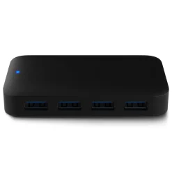 Plexgear USB 5 Gb/s-hub med strømforsyning 4-vejs