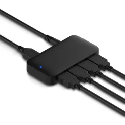 Plexgear USB 5 Gb/s-hub med strømforsyning 4-vejs