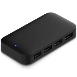 Plexgear USB 5 Gb/s-hub med strømforsyning 4-vejs