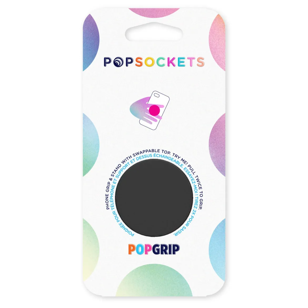 Popsockets Aftageligt greb til mobil - Sort