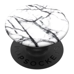 Popsockets Aftageligt greb til mobil - Hvid marmor