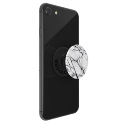 Popsockets Aftageligt greb til mobil - Hvid marmor