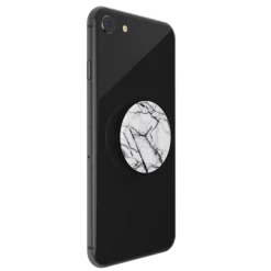 Popsockets Aftageligt greb til mobil - Hvid marmor