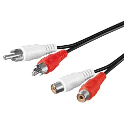 RCA-forlængerledning 2x RCA - 2,5 m