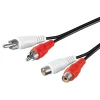 RCA-forlængerledning 2x RCA - 5 m